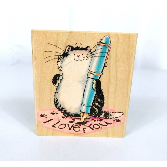 Penny Black 1581K A Note For You! Margaret Sherry Wood Mounted Rubber Stamp - Picture 1 of 9